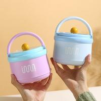 CuteLunch Box Boîte à bento en plastique micro-ondable avec poignée et cuillère sans BPA