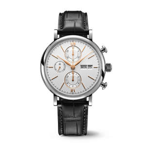 2025 montre mécanique de luxe haut de gamme pour hommes, chronographe en or rose avec bracelet en cuir - Product Image 5