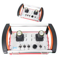 Control Remoto Industrial Universal con Panel de Iconos, Joystick Dual de 3 Ejes y Conector Multipin para Manejo de Materiales
