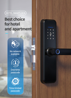Serrure de porte intelligente, code d'accès temporaire limité dans le temps, clavier à empreintes digitales, entrée sans clé, application Cloud Tuya, contrôle WiFi/Zigbee TTLock FM550