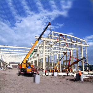 Thiết kế mới công nghiệp chi phí thấp nhanh chóng xây dựng kết cấu thép kho xây dựng với tuổi thọ 50 năm để bán - Product Image 1