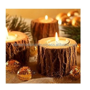 Soporte de vela de madera para uso en decoración del hogar, tipo alto, para gran tamaño y pulido - Product Image 3