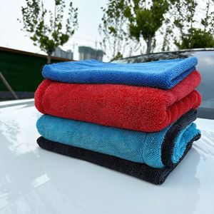 1200gsm Double Twist Loop Eco-Friendly Polyester Microfiber Thick Drying Towel Coral Fleece Cleanroom Cleaning Cloth - Product Image 4