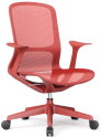 Chaise de bureau ergonomique avec dossier et pivotante, chaise en maille respirante pour le personnel, réglable en hauteur