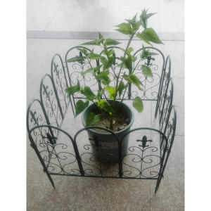 Panneau de clôture de jardin en fer blanc 57 cm x 50 cm, clôture décorative extérieure pour parterres de fleurs et décoration de treillis - Product Image 5