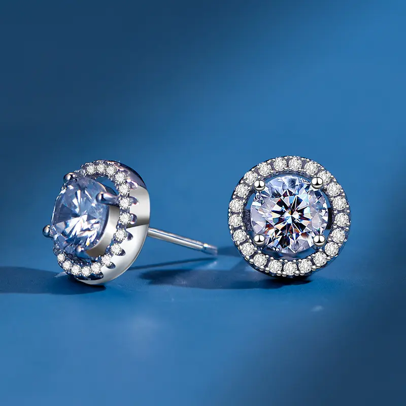 Conjunto de anillos y collar de plata de ley 925 con Zirconia, conjunto de joyería de boda con Zirconia y Diamante, para mujeres