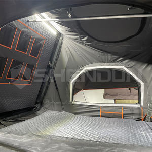 Camping todoterreno automático SUV camión tiendas de campaña en la azotea coche barato carcasa dura aluminio techo superior tienda para <span class=keywords><strong>Domingo</strong></span> campistas al por mayor - Product Image 2