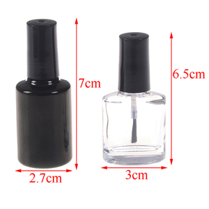 Vente en gros de flacons d'huile pour cuticules ronds violets de 10 ml et 15 ml, contenants en verre carrés de luxe, flacon de vernis à ongles vide avec logo personnalisé - Product Image 4