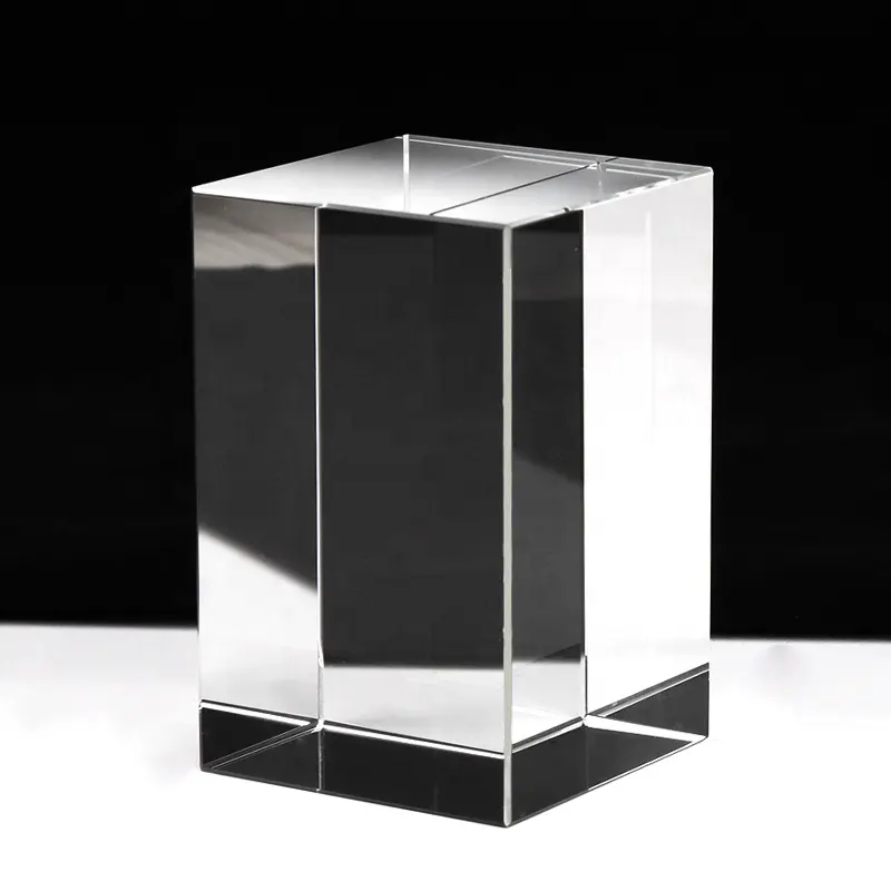 Großhandel K9 Bleikristall Prisma Würfel Glas Blank Cube Crafts Gravur 3D Laser Kristall