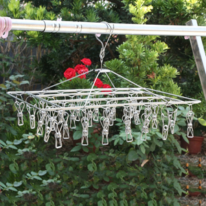 Crochet de suspension multifonctionnel pour ménage Épingle à vêtements multi-pinces pour enfants Rangement Chaussettes Rack Sous-vêtements <span class=keywords><strong>Cintre</strong></span> - Product Image 3