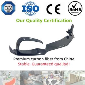 Splitter de pare-chocs en fibre de carbone véritable style R pour <span class=keywords><strong>Mercedes</strong></span> Benz AMG GT GTS GTC C190 2016-2020 - Product Image 2