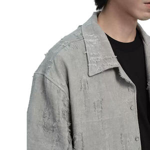 <span class=keywords><strong>เสื้อ</strong></span>เชิ้ต DIHUI สไตล์ลำลอง คุณภาพสูง ล้างแบบวินเทจ แขนสั้น พิมพ์ลาย ทรงโอเวอร์ไซส์ ทรงบ็อกซี่ ตัดสั้น ทรงครอป  <span class=keywords><strong>เสื้อ</strong></span>เชิ้ตผู้ชายแบบทำเก่าพิเศษ - Product Image 2