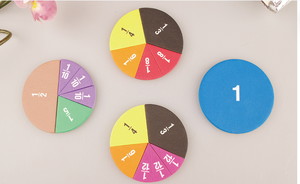 بلاط مكسور وقضبان دائرية قوس قزح مجموعة مناورات الرياضيات لمرحلة ما قبل المدرسة والفصول الدراسية لعبة تعليمية للطلاب الصغار - Product Image 5