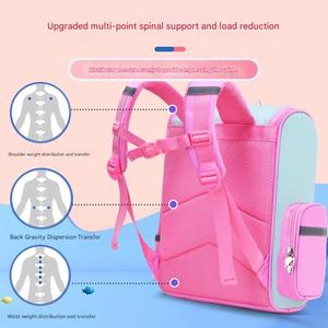 Mochila Escolar con Protección para la Columna Vertebral, Linda, para Niñas y Niños de Jardín de Infancia, Grados 1-6, con Dibujos Animados de Animales, Impermeable - Product Image 4