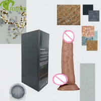 Venta al por mayor TTFOREST Dildo de PVC impermeable, suave y flexible con ventosa para autoestimulación femenina, juguete sexual para adultos, compra a granel