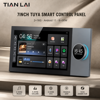 Panel Kontrol Android 11 TL-Q7 Inch Dengan Zigbee Gateway untuk 50+ Perangkat Spotify Youtube Alexa Musik 8x30W Terpasang di Dinding