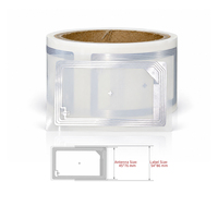 Autocollant NFC programmable réutilisable personnalisé 54*86mm 13.56MHz ISO14443A Étiquette RFID pour liens web et automatisation des smartphones
