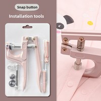 Kit d'outils d'installation pour boutons-pression à quatre griffes T3 T5 T8 – Pince manuelle à pression pour accessoires de boutons multi-usages et polyvalents DIY