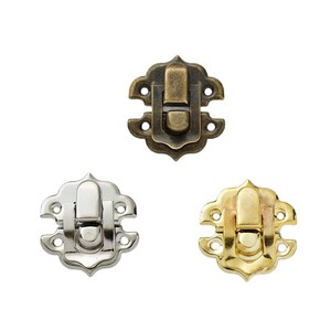 Hebilla de metal con forma de flor, chapada en bronce, amarillo, plata y hierro, duradera, para bolsos y cajas - Product Image 5