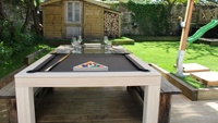 Table de billard multi-combo pour la maison, sport professionnel, 3 en 1, table de billard et table à manger, salon, table de billard et table à manger utilisée