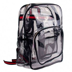 Wholesale Outdoor Waterproof Transparent PVC Clear <b>Backpack</b> School Bag Promotional Category - Product Image 1