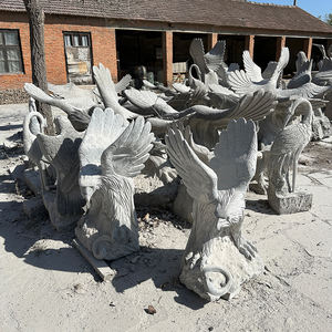 Estatua de Águila de Piedra Hecha a Mano Moderna y Grande en Oferta, Escultura de Jardín Duradera para Exteriores, Marca Sanlei - Product Image 4