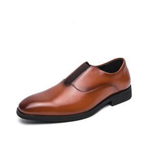 Nuevos Zapatos Oxford de Cuero para Hombre, Estilo Británico Casual de Lujo, Hechos a Mano, Impermeables, Color Verde Perenne, Cerrados, Sin Cordones, Formales, para Boda u Oficina - Product Image 6