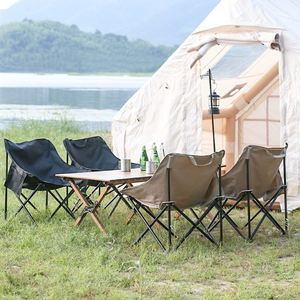 Chaises de camping pliantes légères pour adultes et enfants, pour activités de plein air, parcs, pique-niques, randonnées, avec sac de transport et poche latérale - Product Image 4