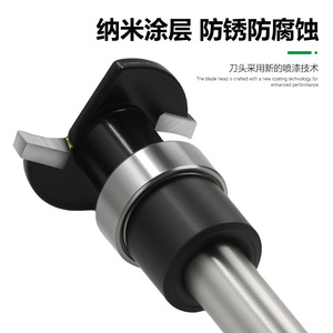 Cortador en T con vástago de 1/4 pulgada y hoja de 2 mm con punta de carburo para máquinas de grabado CNC para trabajar la madera - Product Image 4