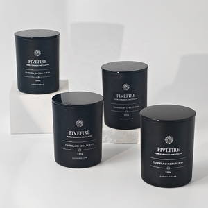 <span class=keywords><strong>Bougie</strong></span> parfumée artisanale en cire de soja blanche, dans un bocal en verre non toxique, avec logo personnalisé, pour la décoration de la maison, idéale pour la fête <span class=keywords><strong>des</strong></span> mères et Noël. - Product Image 2