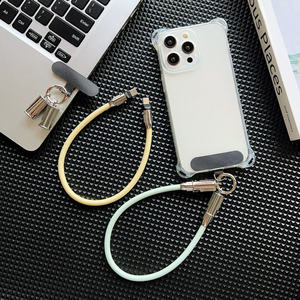 Cordon de téléphone rond en corde 6MM, sangle de cou, câble de charge PD 60W, patch TPU, porte-clés détachable, léger, étanche - Product Image 2