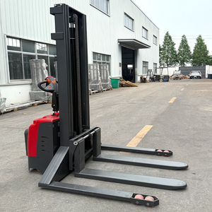 Apilador eléctrico portátil pequeño chino, almacén departamental de 2 toneladas, plataforma apiladora para caminar de velocidad de elevación rápida con función de alcance - Product Image 3