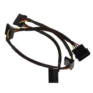 Molex ปลอกแยกสายไฟ2/3/4 SATA 4PIN ช่องเสียบอะแดปเตอร์90องศาสำหรับฮาร์ดดิสก์4 HDD - Product Image 3