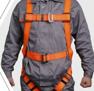 Corde de sécurité de construction extérieure en polyester rouge ceinture d'électricien à cinq points pour tout le <span class=keywords><strong>corps</strong></span> - Product Image 6