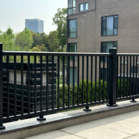 Balustrade moderne en alliage d'aluminium, balustre vertical, garde-corps résistant à la rouille, protégé contre les UV, pour escalier, balcon, terrasse