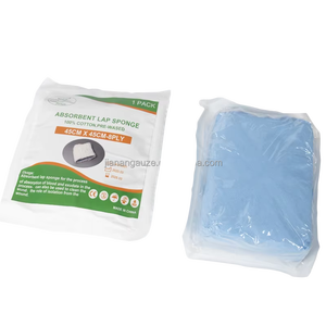 Esponja Quirúrgica Estéril de 90 cm, 100% Algodón, Compresa Abdominal con Hilo Detectable por Rayos X, Aprobada por ISO - Product Image 3