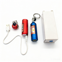 Porte-clés LED en forme de bouteille d'azote NOS, mini pendentif en alliage d'aluminium pour clés de voiture, décoration automobile JDM, cadeau - Vente Flash