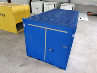 Matériau en acier Préfabriqué Conteneur empilable mobile à assembler Stockage en libre-service Unités de stockage portables Conteneur pliable à dosettes