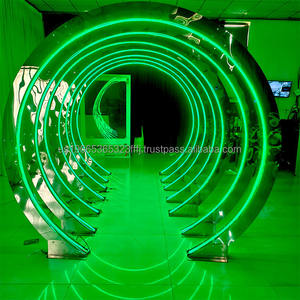 FURUN Stainless Steel <b>Wedding</b> Arch Colorful Running Lantern with Metal Backdrop Party Event <b>Decoration</b> <b>Supplies</b> - Product Image 3