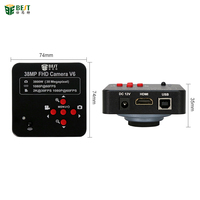 Caméra de microscope stéréo trinoculaire HD 1080P 60FPS numérique vidéo USB C-Mount pour bricolage ordinateur PCB réparation OEM ODM