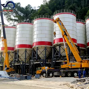 SDCAD customized 200 ton powder storage silo /fly ash silo /cement silo with Air Nozzle Arch Breaking