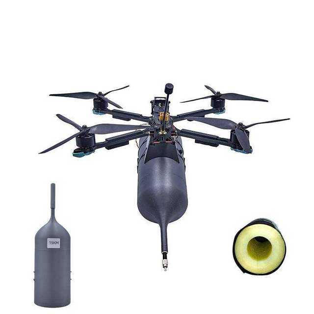 60km HD Optical Fiber Communication Transmission System Anti-interference Module for Industrial UAV FPV Drone Use