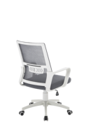 Chaise de bureau moderne et confortable avec soutien lombaire, siège en éponge, dossier en tissu, chaise de travail réglable en acier