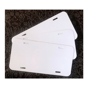 Plaques de licence de voitures en aluminium personnalisées, 12 "x 6" x 0.65mm, lot de pièces, brillantes et blanches, impression par Sublimation - Product Image 4