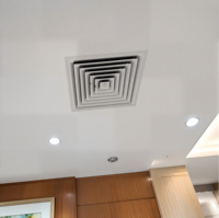 Diffuseurs de conduit d'air carrés de taille personnalisée de haute qualité système de ventilation étanche moderne évents d'aération Grilles couvertures d'alimentation