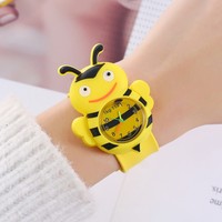 Montre-bracelet pour enfants en forme de mouton de dessin animé, bracelet en caoutchouc souple, cadeau promotionnel en gros pour la maternelle