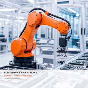 <span class=keywords><strong>Robot</strong></span> Industrial <span class=keywords><strong>KUKA</strong></span> KR 4 AGILUS R600 <span class=keywords><strong>Mini</strong></span> de 6 Ejes, Carga Útil de 4 kg, KR C5 para Ensamblaje de Microelectrónica - Product Image 1