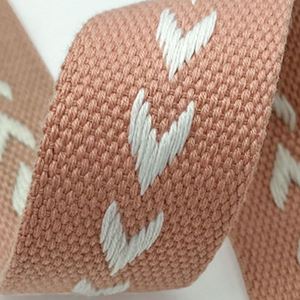 Custom logo Vintage Style Multicolor Woven Polyester Jacquard <b>Webbing</b> Fashionable Coated for Bag - Product Image 2