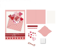 Kit de fabrication de cartes de vœux pour la Saint-Valentin, jouet artisanal pour enfants avec enveloppe en forme de cœur, ensemble d'art DIY pour enfants pour un cadeau de la Saint-Valentin