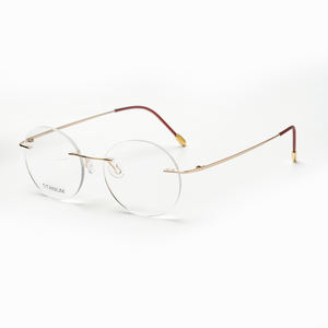 Gafas De Lectura Rectangulares De Metal Sin Montura